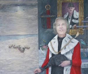 <b>Ann Urquhart Julia Fraser </b>
<br>
oil on canvas, 3.5ft x 3.5ft
<br>
Price on arrangement
<br>
Available also as a card