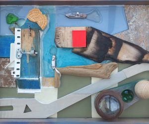 <b>Castletown Harbour</b>
<br>
mixed media, found objects and resin
<br>
37cm x 26cm
<br>
P.O.A.