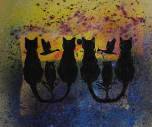 Nocturne - Waiting for the sun rise II
<br>
screen print on coloured inks.
<br>
33cm x 30cm.
<br>
£275